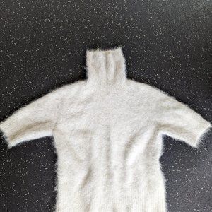 Angora & Rabbit Short sleeve turtleneck. Women's top